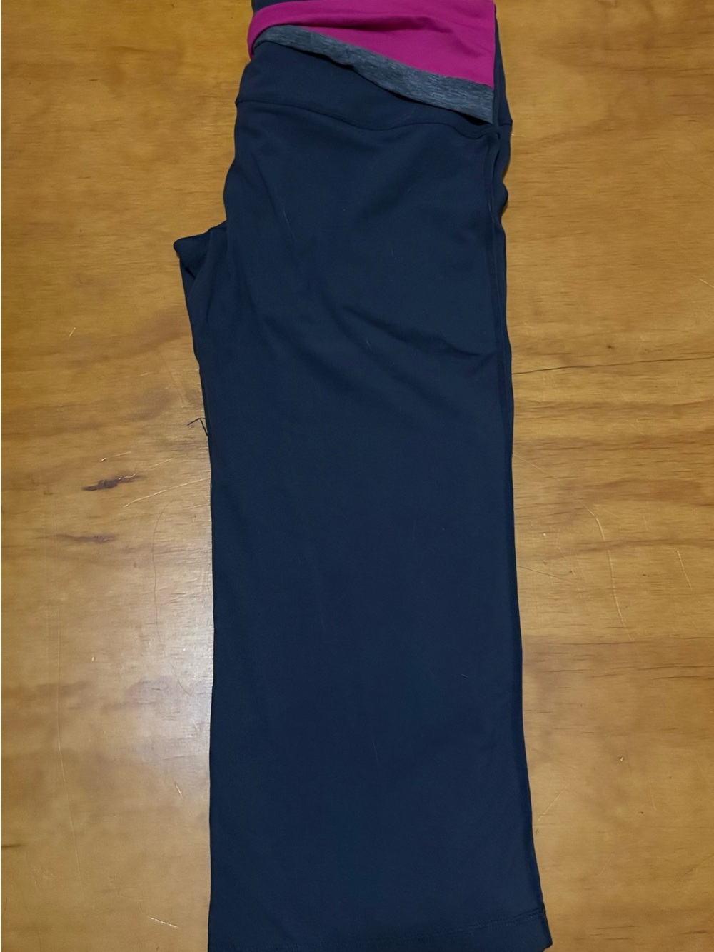 lululemon athletica Navy Pants with Pink Waistband